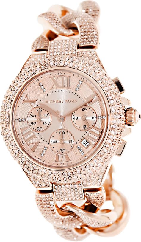 michael kors rose gold ladies watch amazon|mk pink watch.